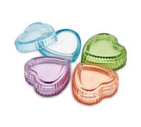 EDG Enzo De Gasperi Bougie en forme de cœur, en verre, parfum vanille, D9 x H4 cm, 4 variantes (1 pièce)