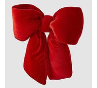 EDG Enzo de Gasperi Décoration de Noël Nœud Décoratif Rempli en Velours Rouge 43x40 cm