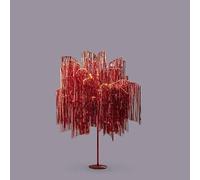 EDG Enzo De Gasperi Enzo De Gasperi Arbre de Noël LED Frange 600 Microled H 150 Cm D 90 Cm Rouge