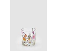 EDG Enzo De Gasperi Enzo De Gasperi Bougeoir Rudbeckia Cylindre H 8 Cm D 7 Cm Blanc Violet