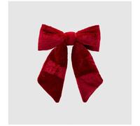 EDG Enzo De Gasperi Petit nœud rembourré en velours Bordeaux 25 x 21 cm Décoration de Noël