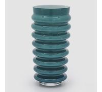 EDG Enzo De Gasperi Pot à disques évasé en verre H 30 cm D 17,5 cm Turquoise