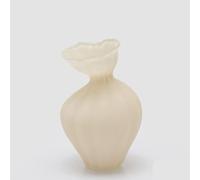 EDG Enzo De Gasperi Pot Flow Sinueux H 30 Cm D 19,5 Cm Étanche Verre Ivoire