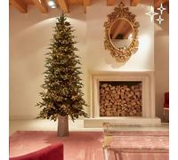 EDG Enzo De Gasperi Sapin de Noël Pin Luxury New Slim 210 x 110 cm Réaliste 3000 LED 2399 branches