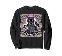 Edgar Allan Paw Jeu de Mots Amusant Chat Noir Gothique Sweatshirt
