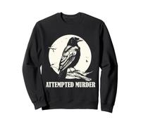 Edgar Allan Poe Attempted Murder Raven Jeu de Mots rétro Sweatshirt