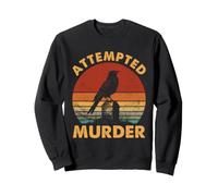 Edgar Allan Poe Attempted Murder Raven Jeu de Mots rétro Sweatshirt