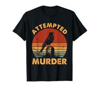 Edgar Allan Poe Attempted Murder Raven Jeu de Mots rétro T-Shirt