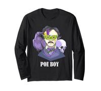 Edgar Allan Poe Boy Mardi Gras Raven Masquerade Humour Manche Longue