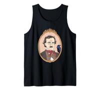 Edgar Allan Poe Corbeau Portrait Art littéraire Gothique Débardeur