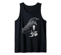 Edgar Allan Poe Corbeau Portrait Gothique Littérature Art Débardeur