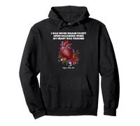 Edgar Allan Poe Cœur Citation Gothique Floral Littérature Art Sweat à Capuche
