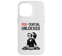 Edgar Allan Poe DJ, Humour littéraire, poe-tential Unlocked Coque pour iPhone 14 Pro Max