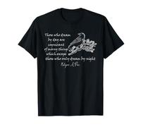 Edgar Allan Poe Dream by Day Raven Citation littéraire Art T-Shirt