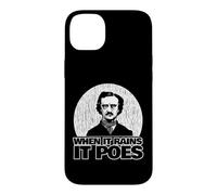 Edgar Allan Poe est drôle Quand il pleut Coque pour iPhone 14 Plus