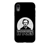 Edgar Allan Poe est drôle Quand il pleut Coque pour iPhone XR