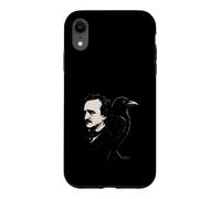Edgar Allan Poe Éventail de littérature Gothique Dark Poetry Raven Gear Coque pour iPhone XR