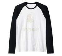 Edgar Allan Poe Éventail de littérature Gothique Dark Poetry Raven Gear Manche Raglan