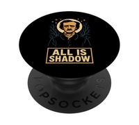 Edgar Allan Poe Éventail de littérature Gothique Dark Poetry Raven Gear PopSockets PopGrip Adhésif