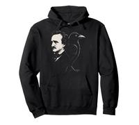 Edgar Allan Poe Éventail de littérature Gothique Dark Poetry Raven Gear Sweat à Capuche