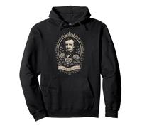 Edgar Allan Poe Éventail de littérature Gothique Dark Poetry Raven Gear Sweat à Capuche