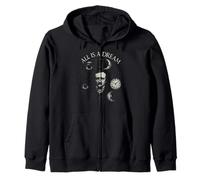 Edgar Allan Poe Éventail de littérature Gothique Dark Poetry Raven Gear Sweat à Capuche