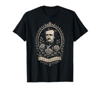 Edgar Allan Poe Éventail de littérature Gothique Dark Poetry Raven Gear T-Shirt