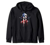 Edgar Allan Poe Fiction d'horreur Drapeau américain Goutte à Goutte Sweat à Capuche