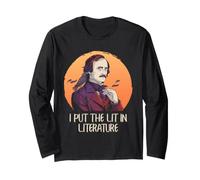 Edgar Allan Poe Littérature Pun I Put The Lit in Literature Manche Longue