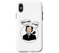 Edgar Allan Poe/Littérature : Quand il pleut Coque pour iPhone X/XS