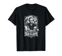Edgar Allan Poe Nevermore dans Shadow Raven T-Shirt Graphique avec Valeur