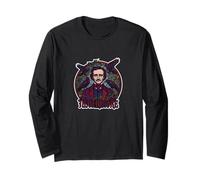 Edgar Allan Poe Nevermore Gothic Vitrail Corbeau Manche Longue