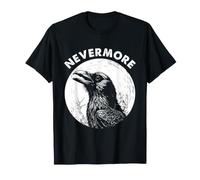 Edgar Allan Poe Nevermore Raven Cimetière Art Gothique T-Shirt