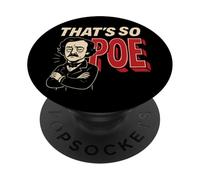 Edgar Allan Poe Nevermore - Style Gothique Macabre - Amateur de Livres PopSockets PopGrip Adhésif