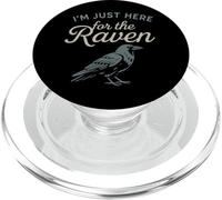 Edgar Allan Poe Nevermore - Style Gothique Macabre - Amateur de Livres PopSockets PopGrip pour MagSafe