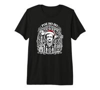 Edgar Allan Poe Poème de Noël Le Corbeau T-Shirt Haut de Gamme