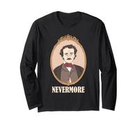 Edgar Allan Poe Portrait Nevermore Art littéraire Gothique Manche Longue