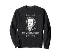 Edgar Allan Poe Portrait Nevermore Art littéraire Gothique Sweatshirt