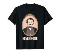 Edgar Allan Poe Portrait Nevermore Art littéraire Gothique T-Shirt