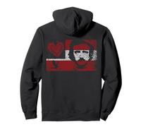 Edgar Allan Poe Raven Drapeau Gothique en Forme de cœur Sweat à Capuche