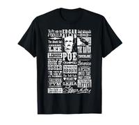 Edgar Allan Poe Shirt Poème Citations Corbeau Littérature T-Shirt