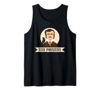 Edgar Allan Poe Stay Poesitive Raven Gothic Humour Art Débardeur