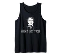 Edgar Allan Poe When It Rains It Poes Humour littéraire Débardeur