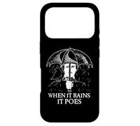 Edgar Allan Poe - When It Rains It Poes - Littérature Anglaise Coque pour iPhone 17 Pro