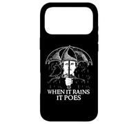 Edgar Allan Poe - When It Rains It Poes - Littérature Anglaise Coque pour iPhone 17 Pro Max