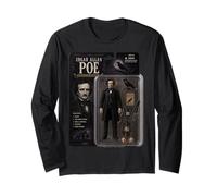 Edgar Allen Poe Figurine effrayante pour Amoureux de la Lecture Manche Longue