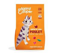EDGAR & COOPER - Croquettes Pour Chat Adulte Sans Céréales, Poulet Savoureux, Sac 750g - Lot De 3