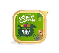 Edgar & Cooper - Pâtée sans Céréales Agneau et Bœuf, Saveurs Gourmandes aux Légumes, 300g - Lot de 6