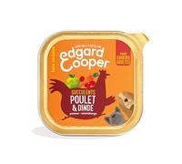 Edgar & Cooper - Pâtée sans Céréales au Poulet et Dinde, Saveur Savoureuse et Naturelle (Barquette 100g) - Lot de 6 - Vendu par Lot
