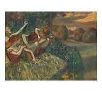 Edgar Degas Four Dancers XL Giant Panel Poster (8 Sections) Danseur Affiche